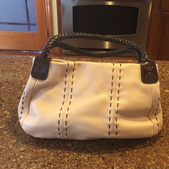 PRICE DROP**EUC CARLOS FALCI LEATHER HANDBAG - Picture 3 of 9